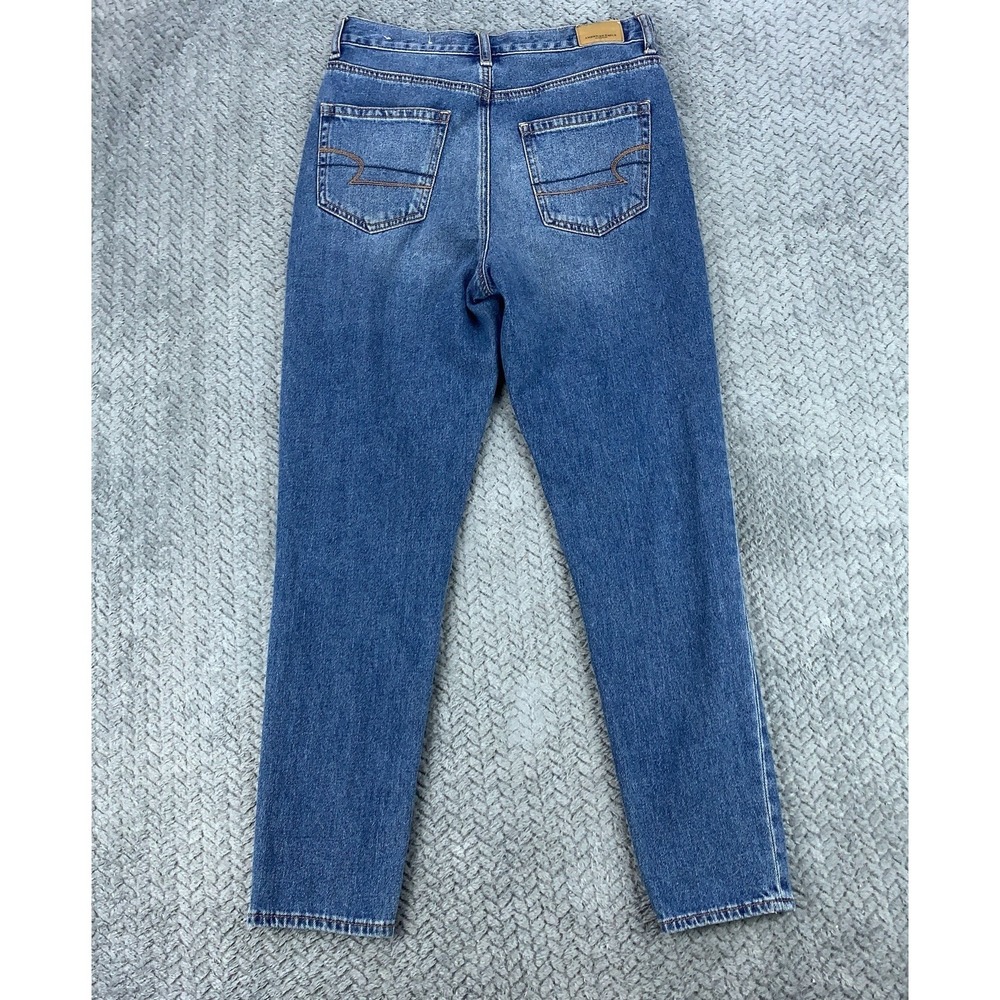 American Eagle Mom Jean Jeans Women's Size 2 Regular Blue Stretch 28x27 - Picture 2 of 11